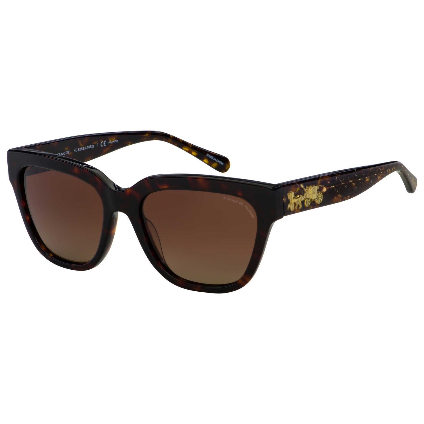 Front view of Coach Fashion Women's Sunglasses HC8262-5120T5-55