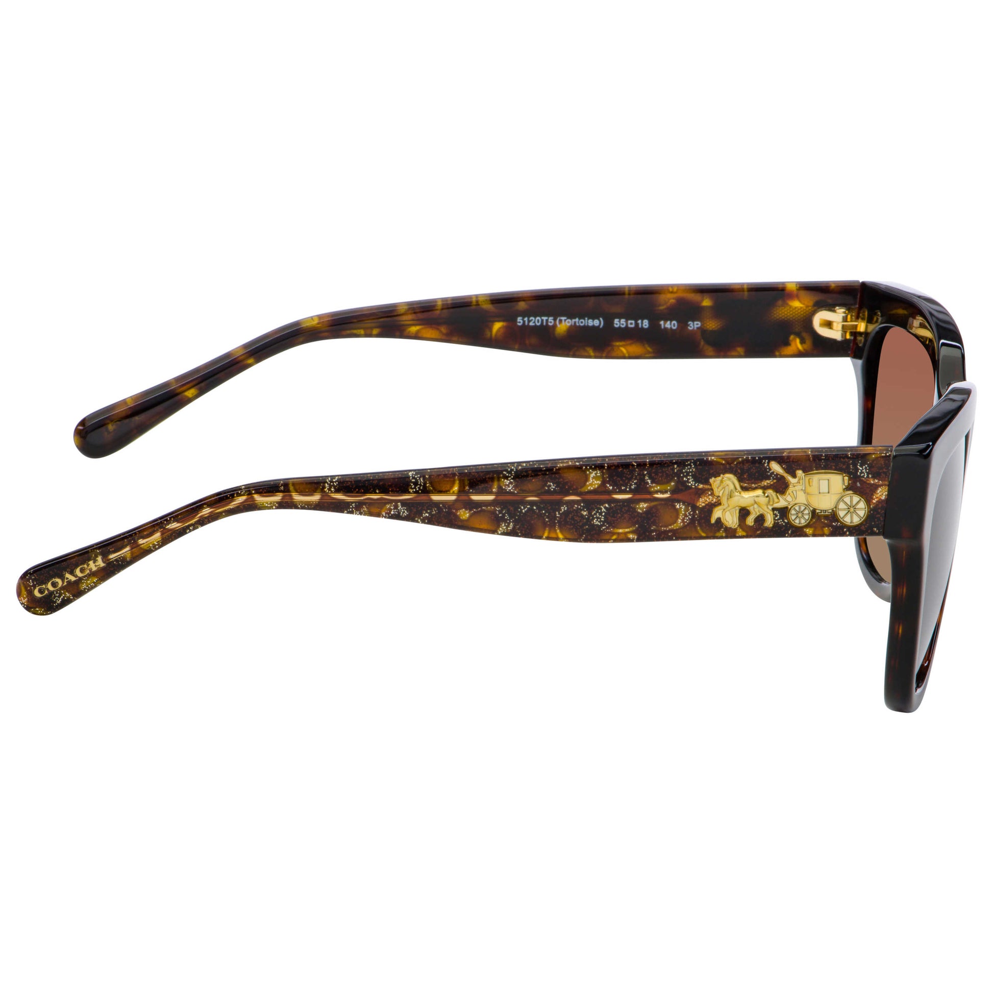 Coach Fashion Women's Sunglasses HC8262-5120T5-55 - Image #4