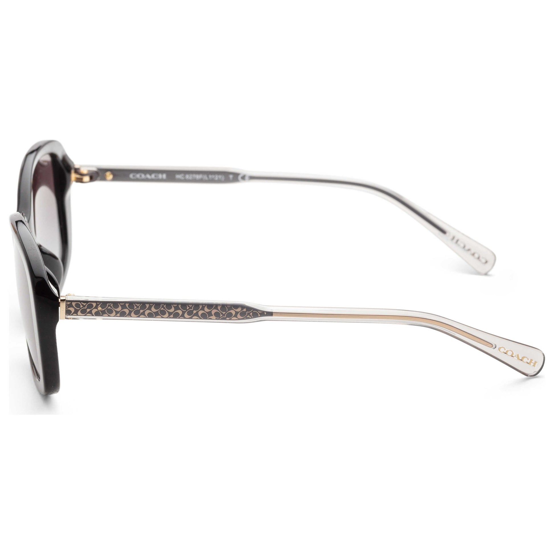 Left view of Coach Fashion Women's Sunglasses HC8278F-50028G-55
