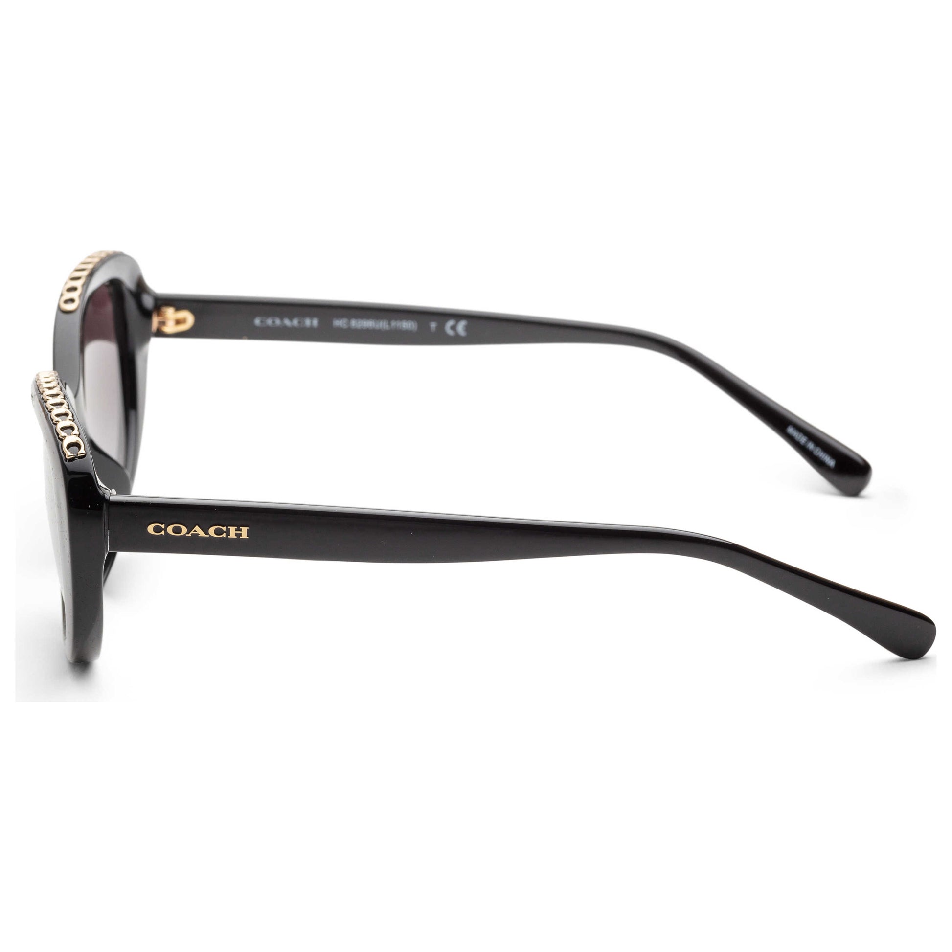 Left view of Coach Fashion Women's Sunglasses HC8296U-50028G-56