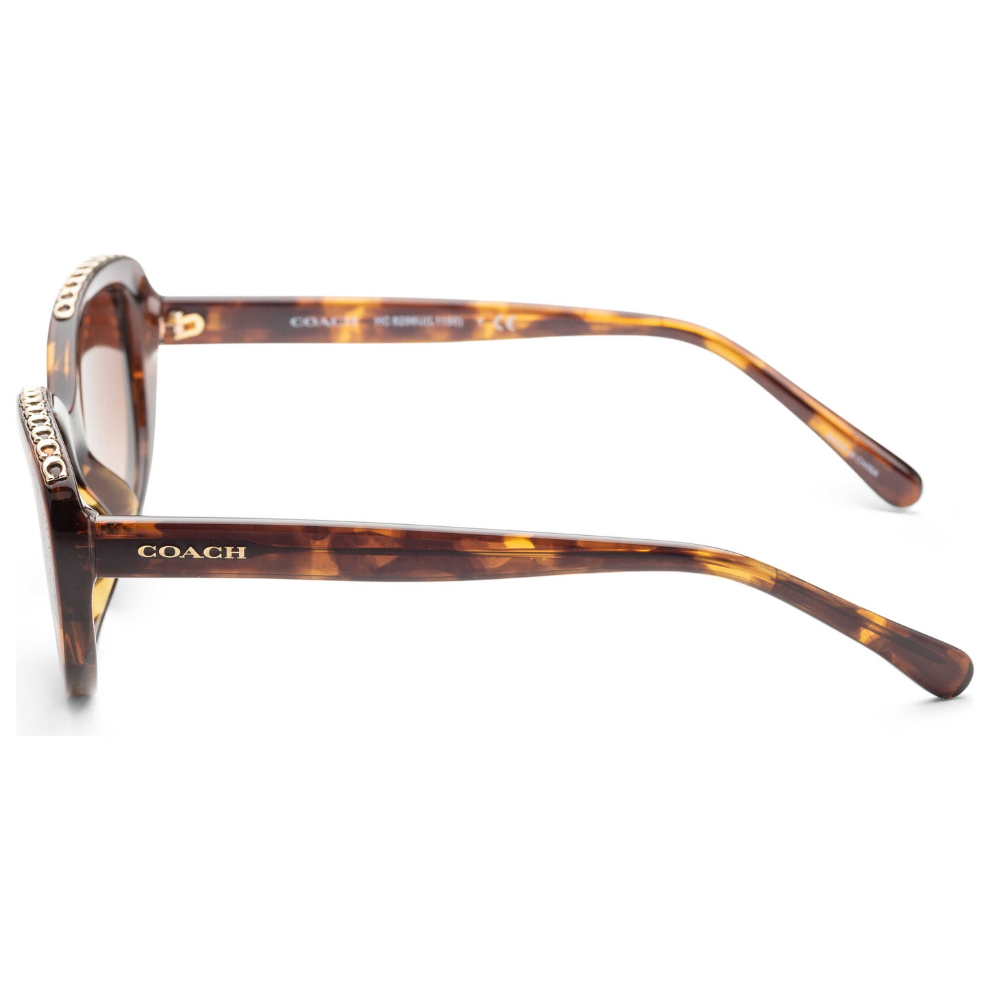 Left view of Coach Fashion Women's Sunglasses HC8296U-512074-56