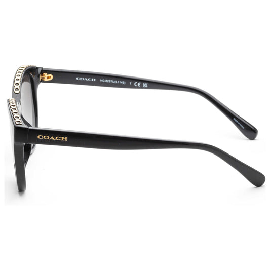 Left view of Coach Fashion Women's Sunglasses HC8297U-50028G-52