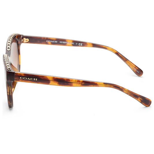 Left view of Coach Fashion Women's Sunglasses HC8297U-512074-52