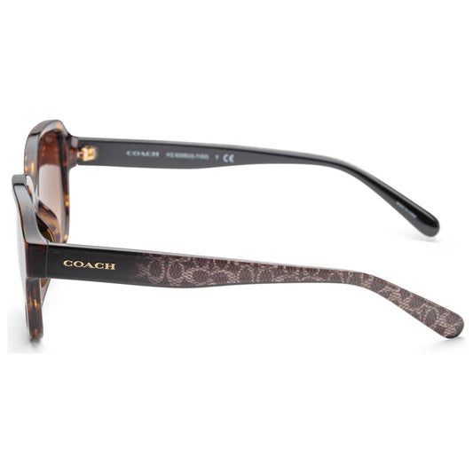 Left view of Coach Fashion Women's Sunglasses HC8298U-512074-57