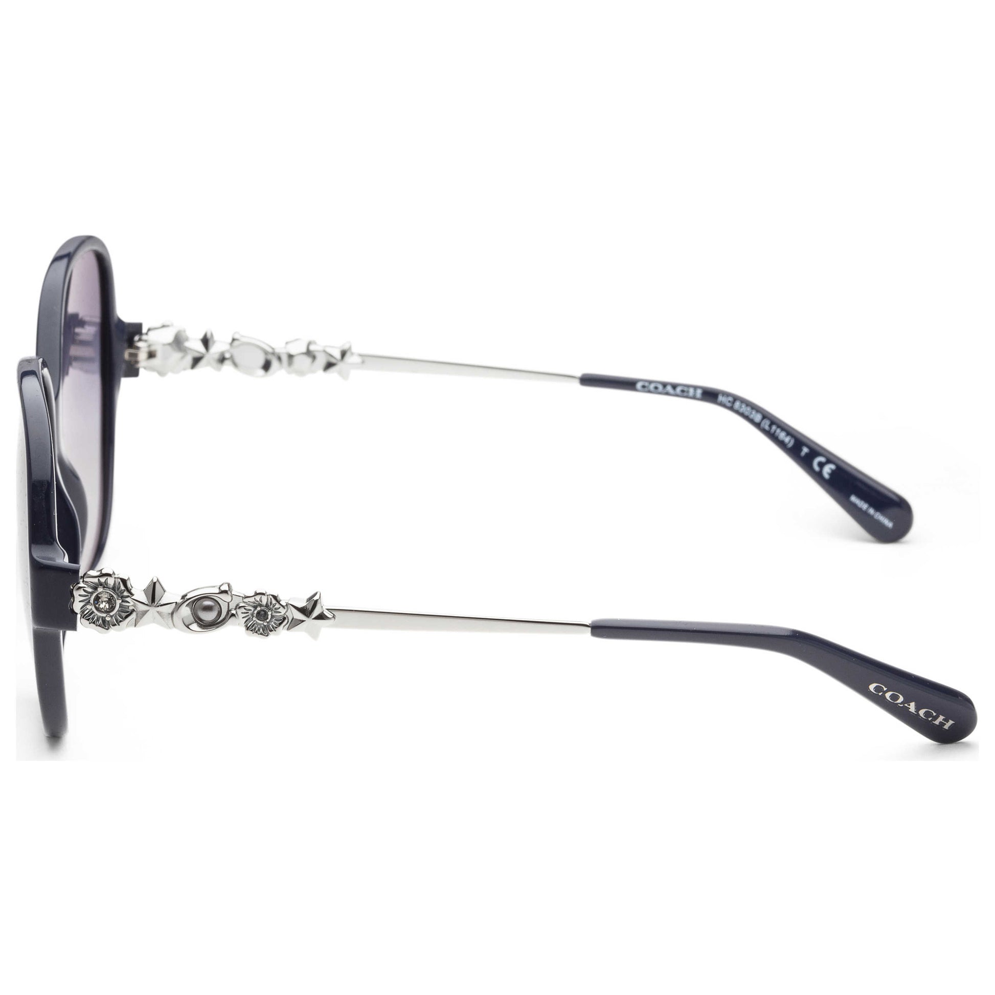 Left view of Coach Fashion Women's Sunglasses HC8303B-54804L-57