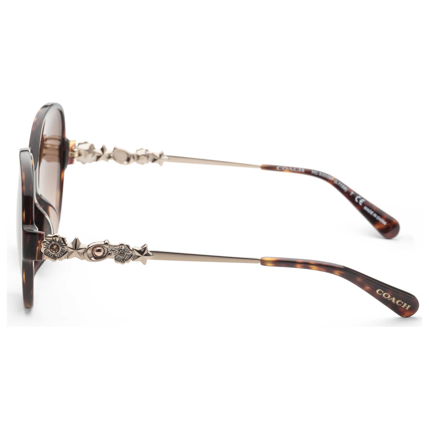 Left view of Coach Fashion Women's Sunglasses HC8303BF-512074-57