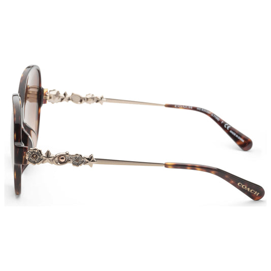 Left view of Coach Fashion Women's Sunglasses HC8303BF-512074-57