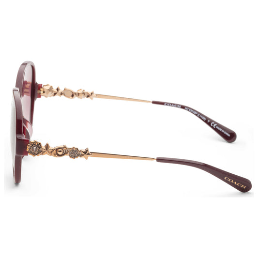 Left view of Coach Fashion Women's Sunglasses HC8303BF-54798H-57