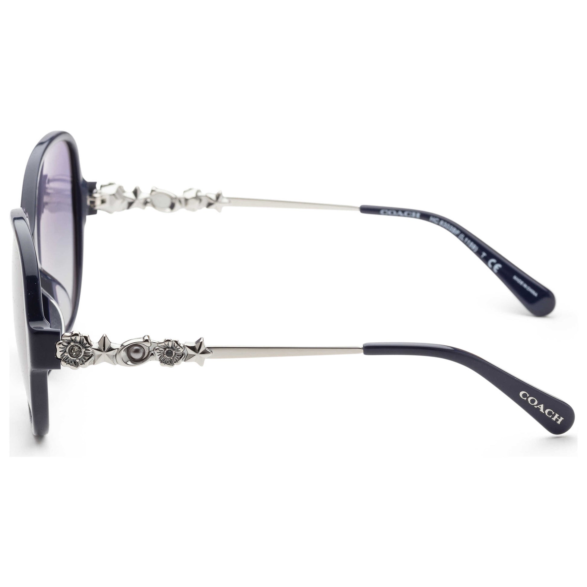 Left view of Coach Fashion Women's Sunglasses HC8303BF-54804L-57