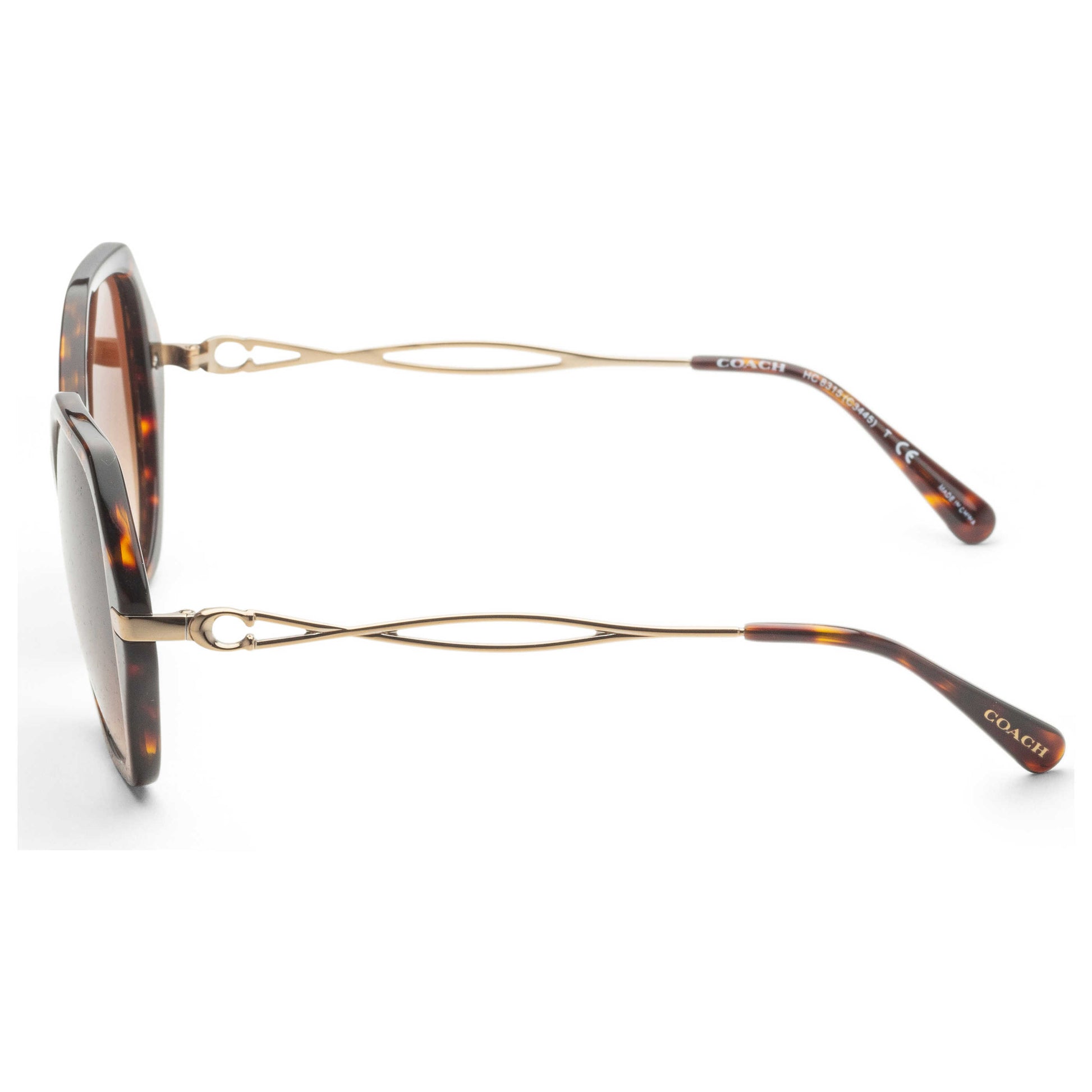 Left view of Coach Fashion Women's Sunglasses HC8315-512074-57