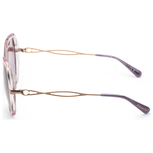 Left view of Coach Fashion Women's Sunglasses HC8315F-56418H-59