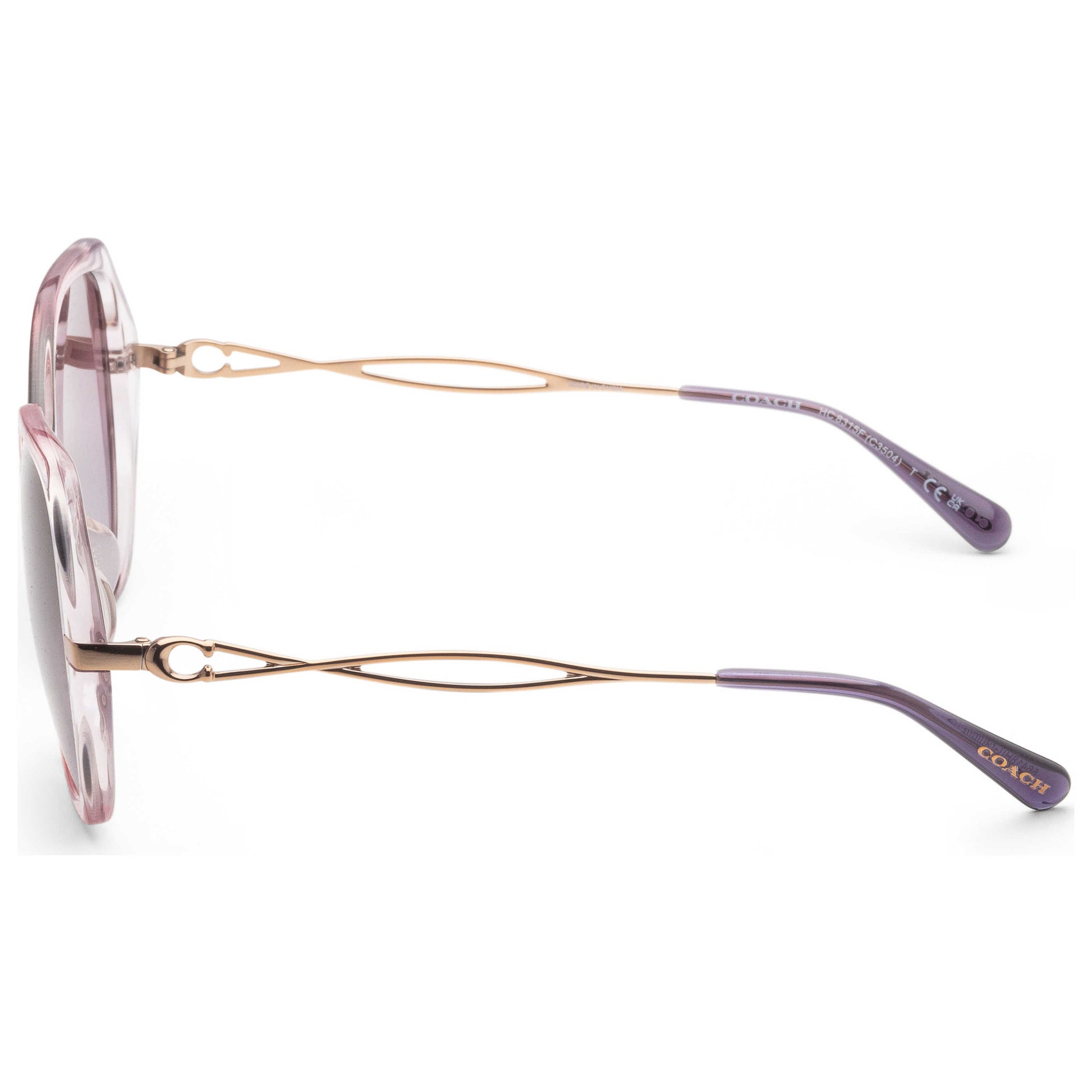 Left view of Coach Fashion Women's Sunglasses HC8315F-56418H-59