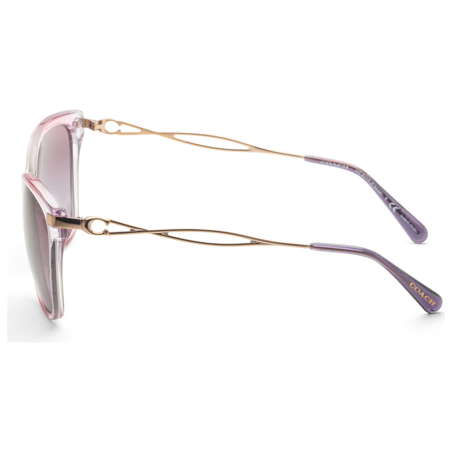 Left view of Coach Fashion Women's Sunglasses HC8316-56418H