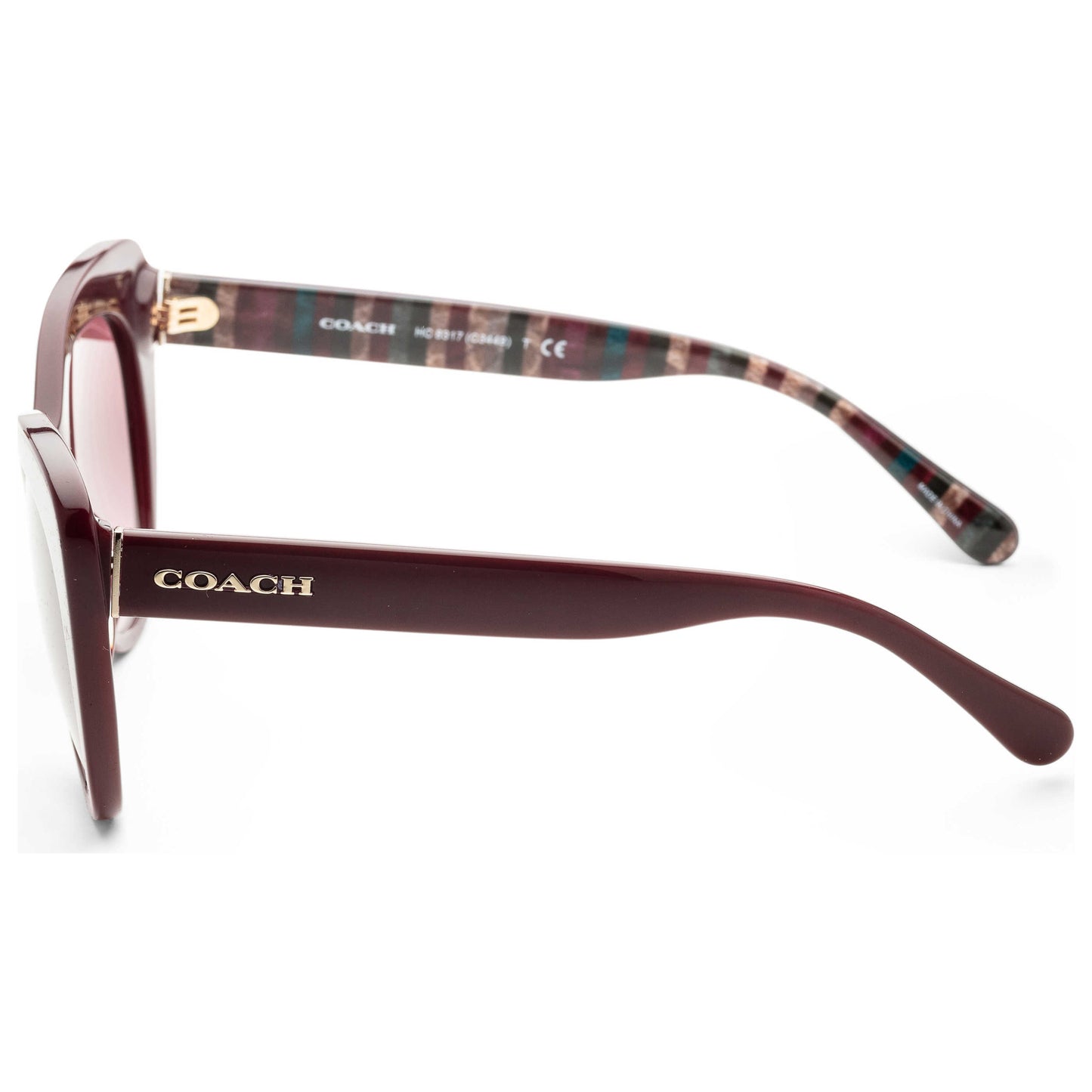 Left view of Coach Fashion Women's Sunglasses HC8317-54798H-54