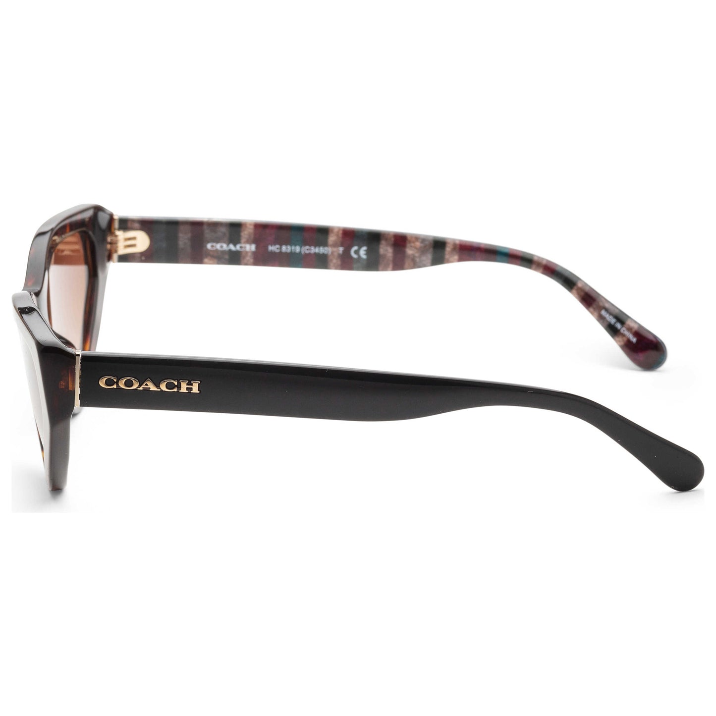 Left view of Coach Fashion Women's Sunglasses HC8319-512074-52