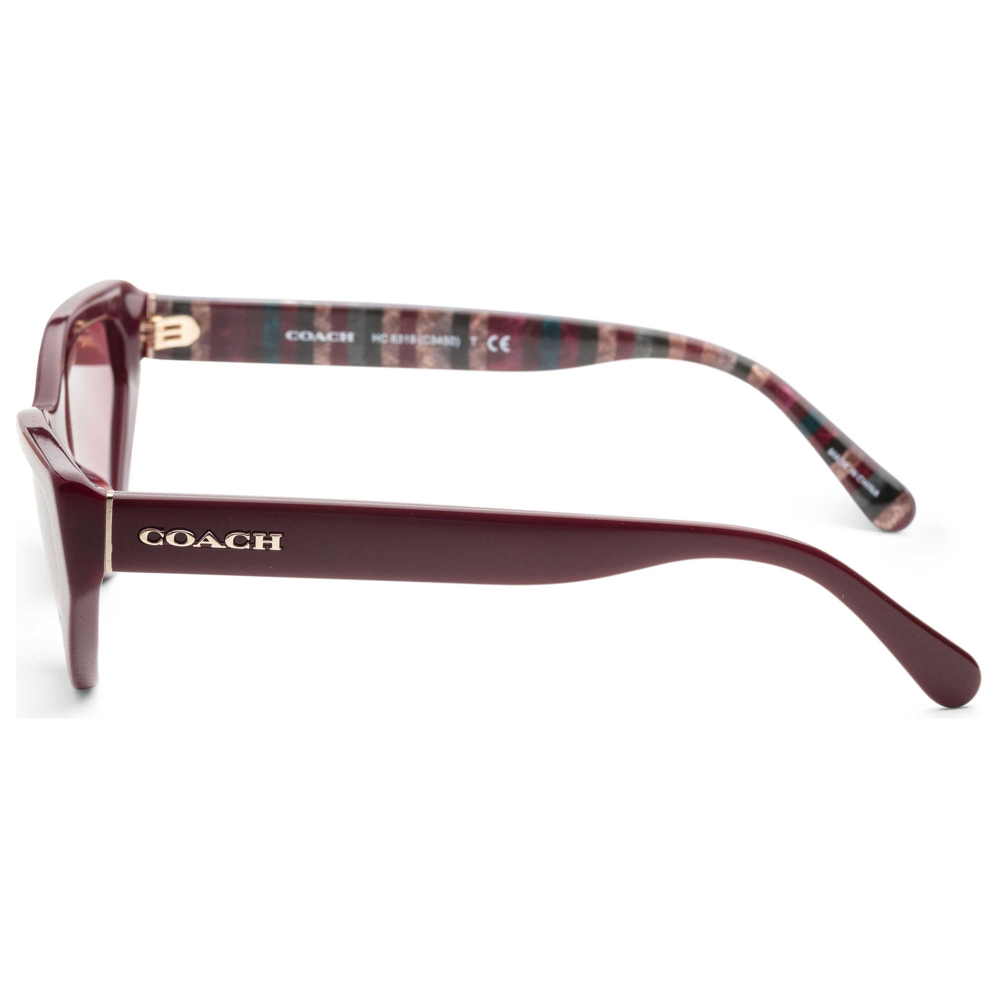 Left view of Coach Fashion Women's Sunglasses HC8319-54798H-52