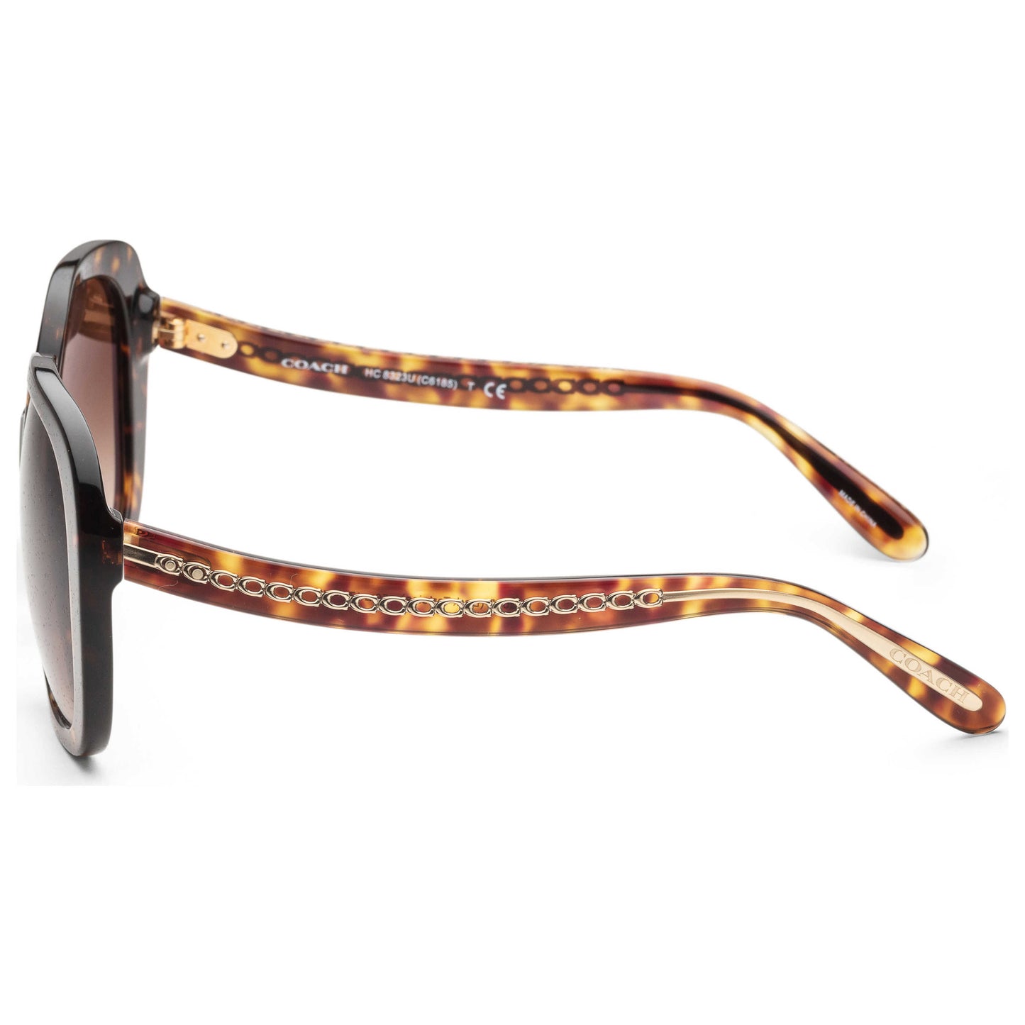 Left view of Coach Fashion Women's Sunglasses HC8323U-51203B-56