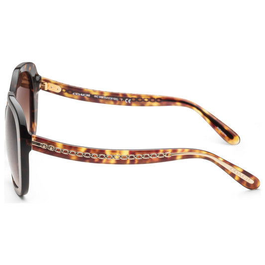 Left view of Coach Fashion Women's Sunglasses HC8323U-51203B-56