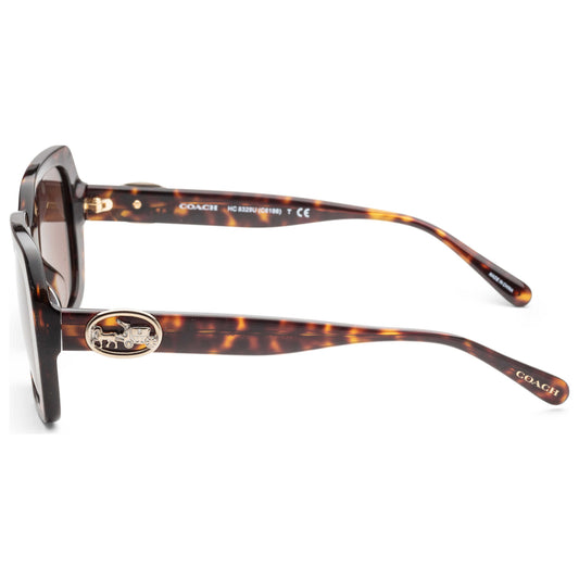 Left view of Coach Fashion Women's Sunglasses HC8329U-512073-53