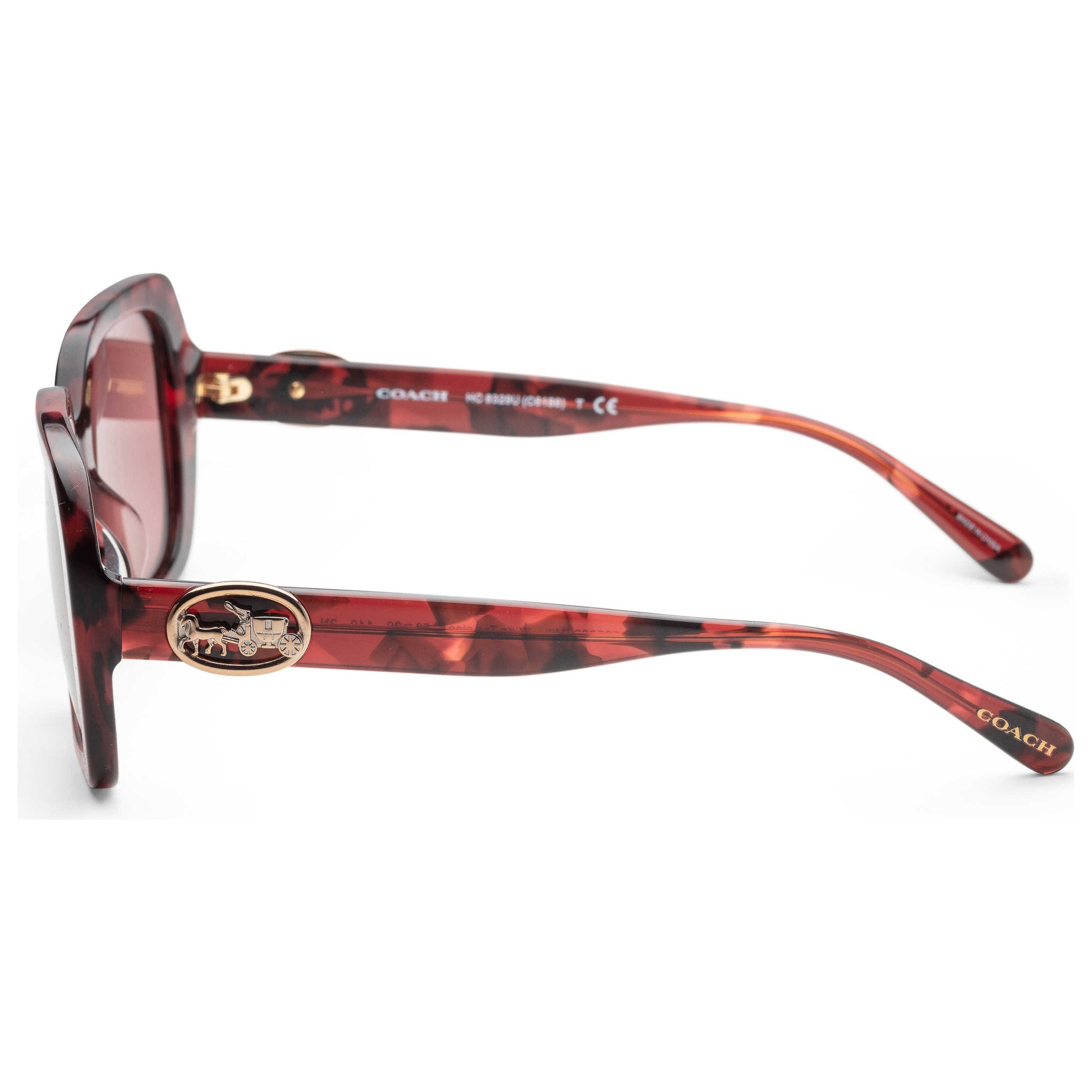 Left view of Coach Fashion Women's Sunglasses HC8329U-565869-53