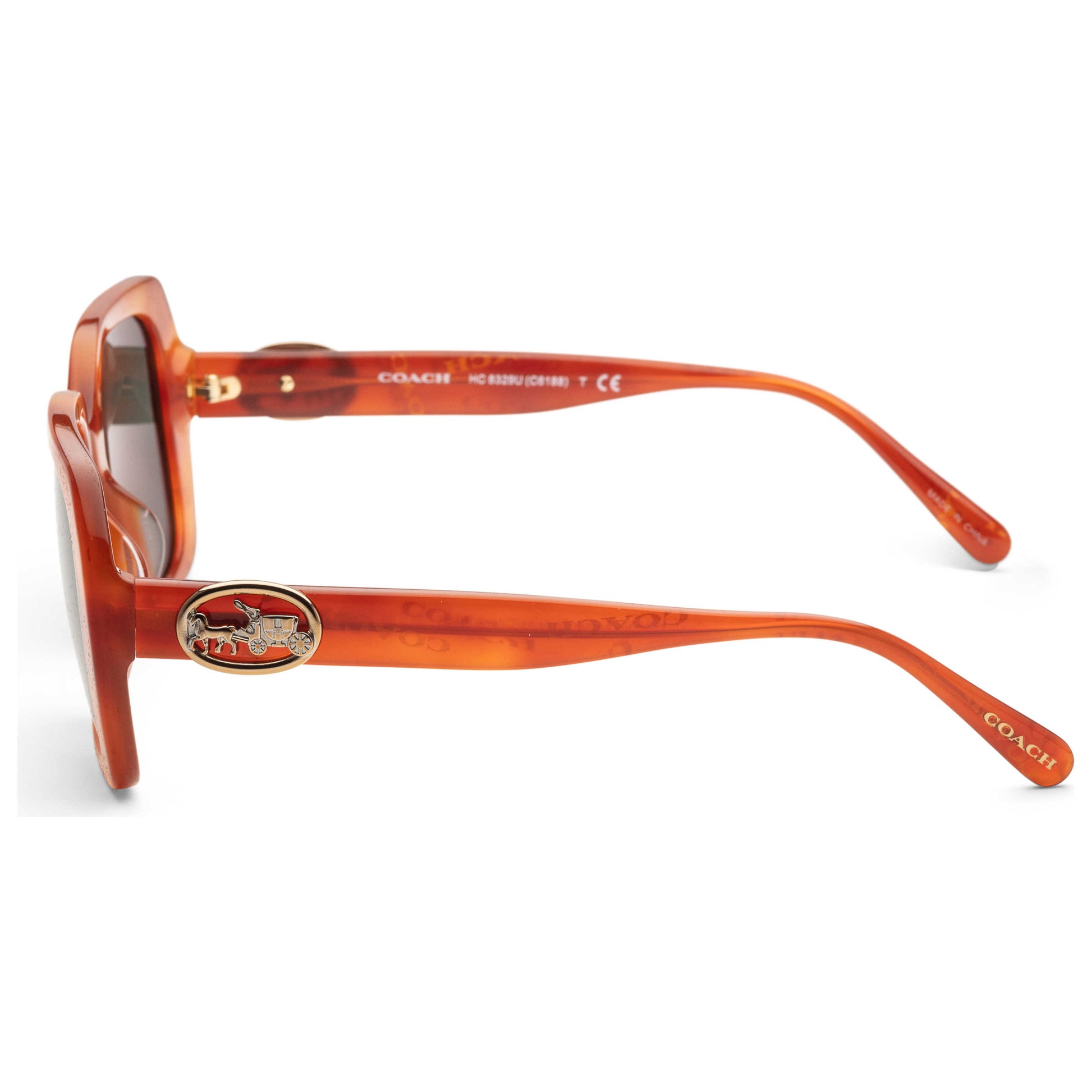 Left view of Coach Fashion Women's Sunglasses HC8329U-56603H-53