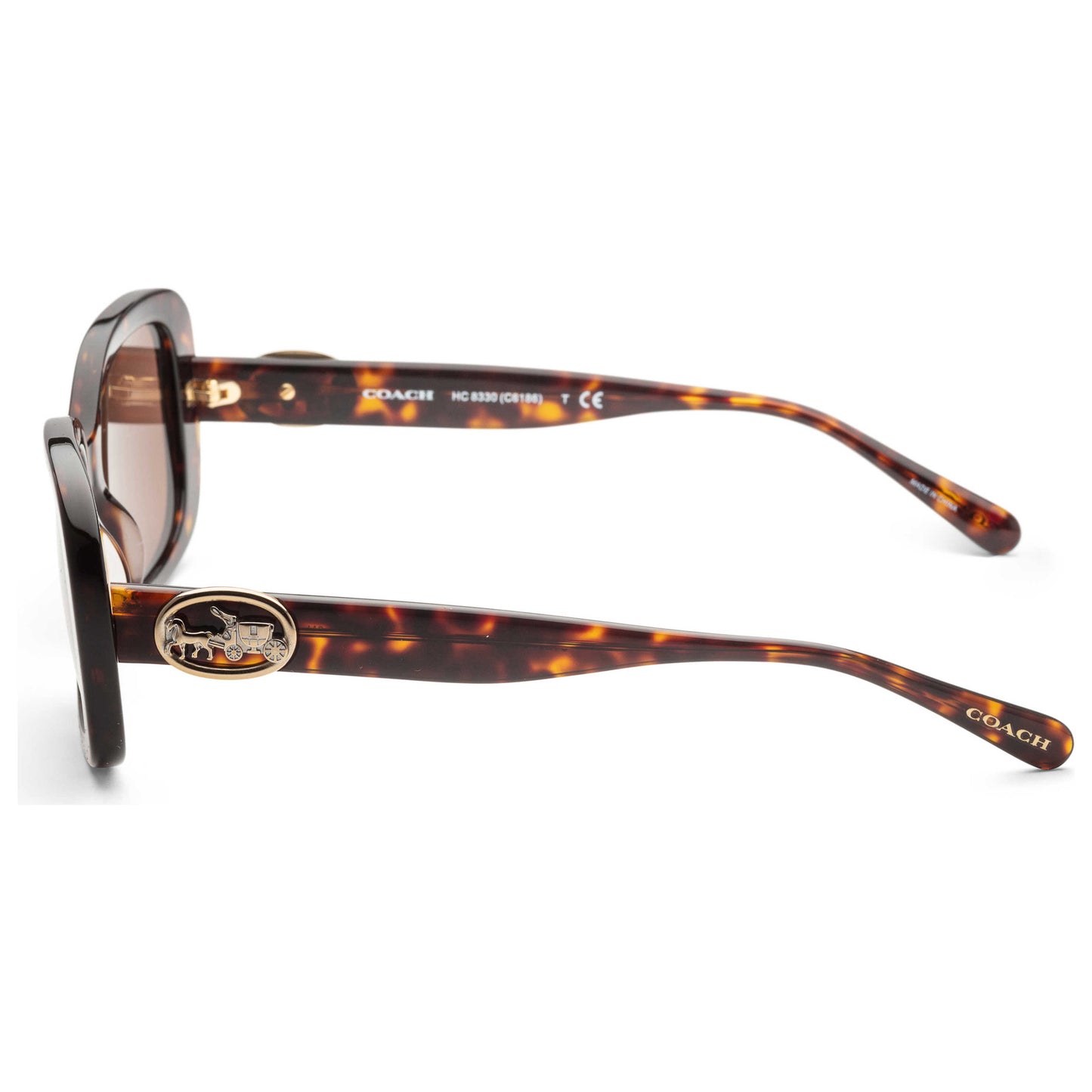 Left view of Coach Fashion Women's Sunglasses HC8330-512073-54