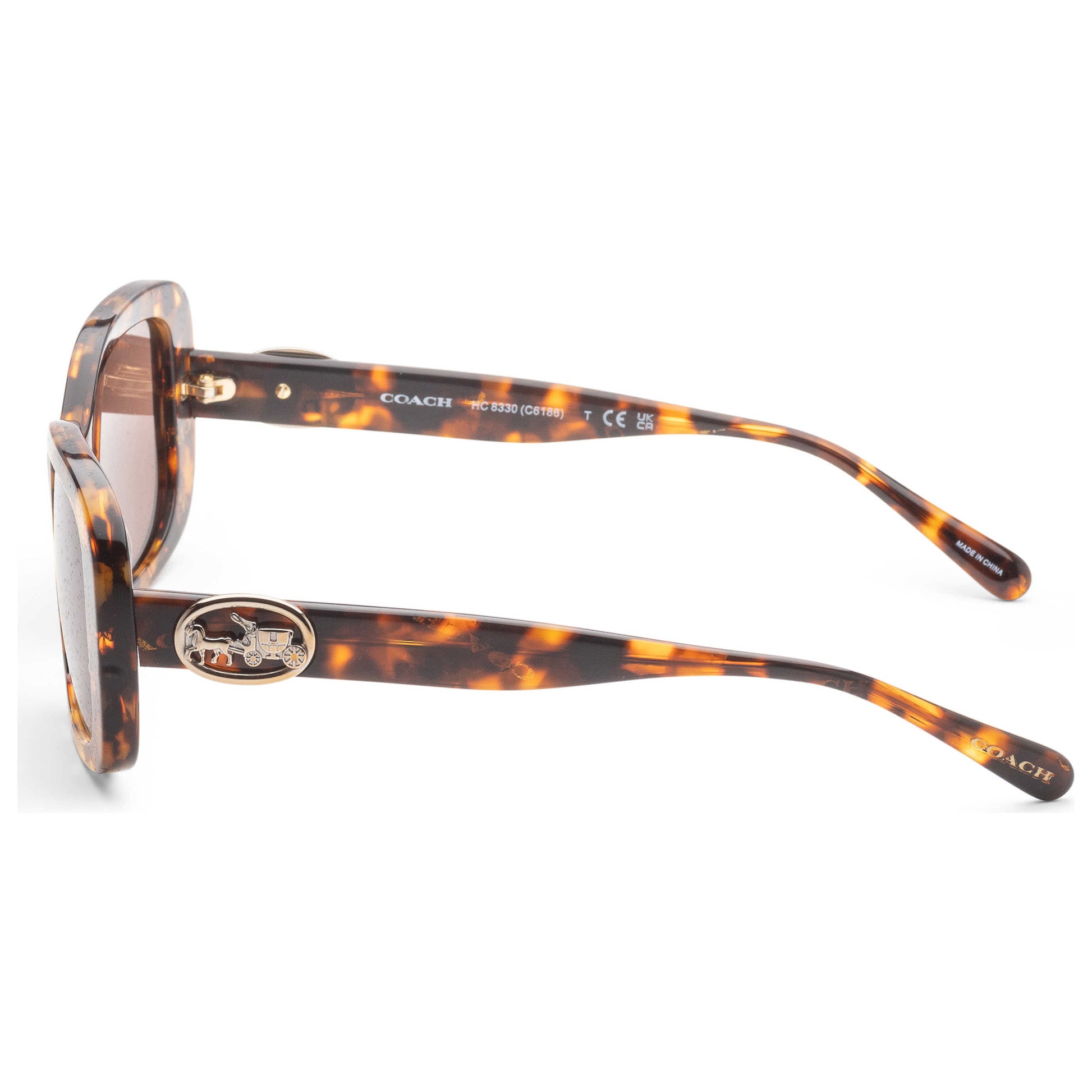 Left view of Coach Fashion Women's Sunglasses HC8330-565973-54