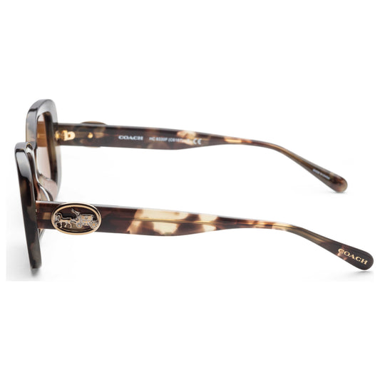 Left view of Coach Fashion Women's Sunglasses HC8330F-559273-56