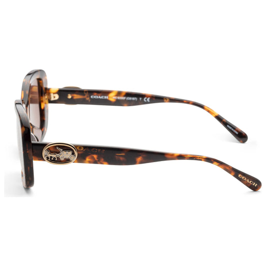 Left view of Coach Fashion Women's Sunglasses HC8330F-565973-56