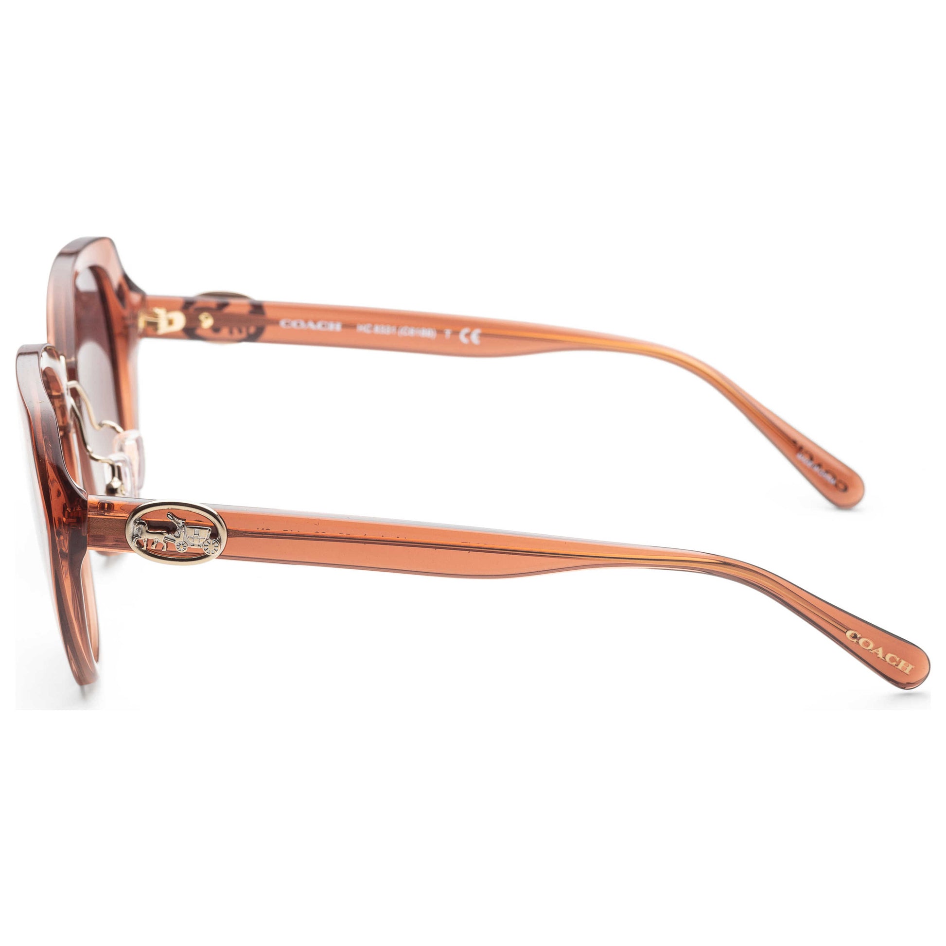 Left view of Coach Fashion Women's Sunglasses HC8331-5662G9-55