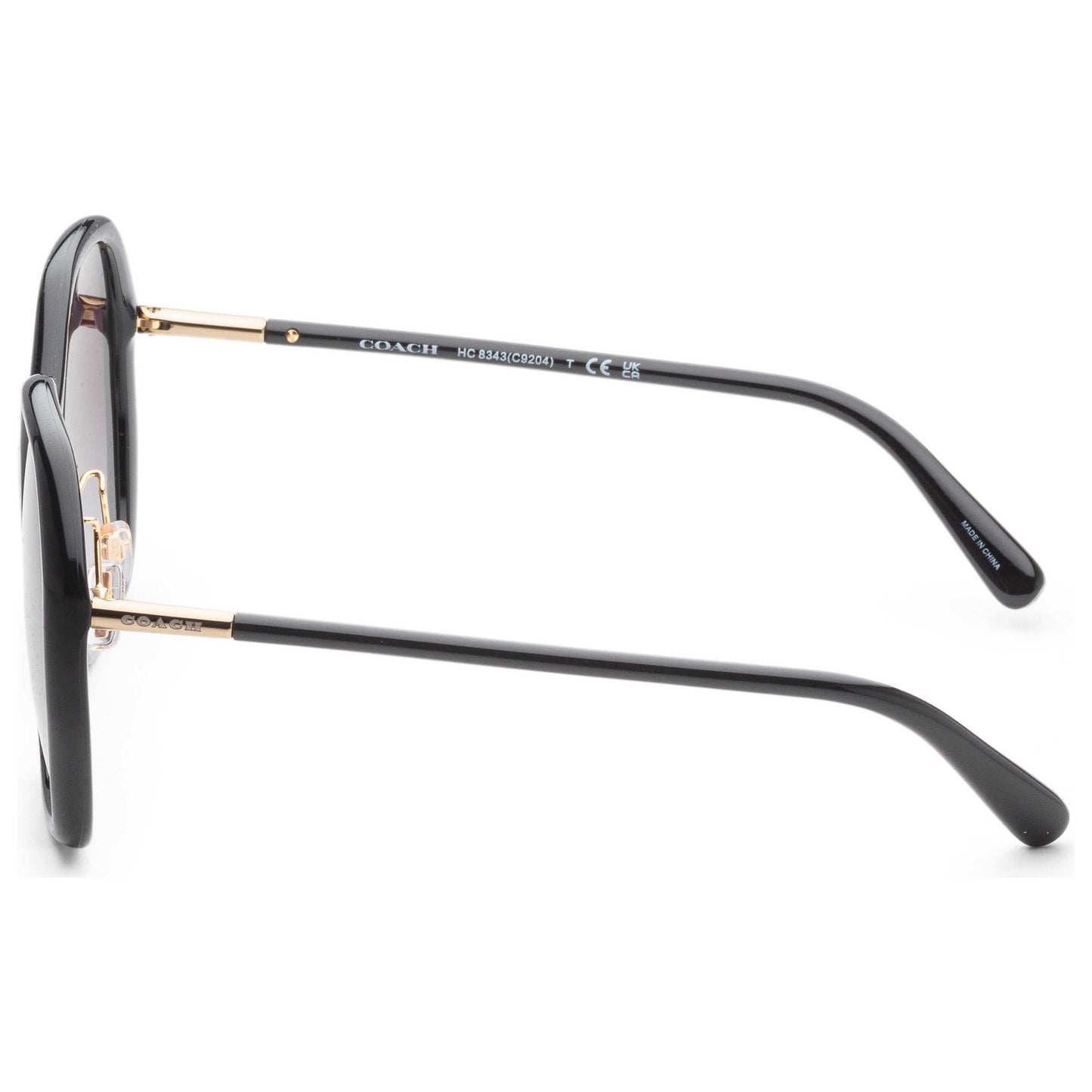 Left view of Coach Fashion Women's Sunglasses HC8343-50028G-57