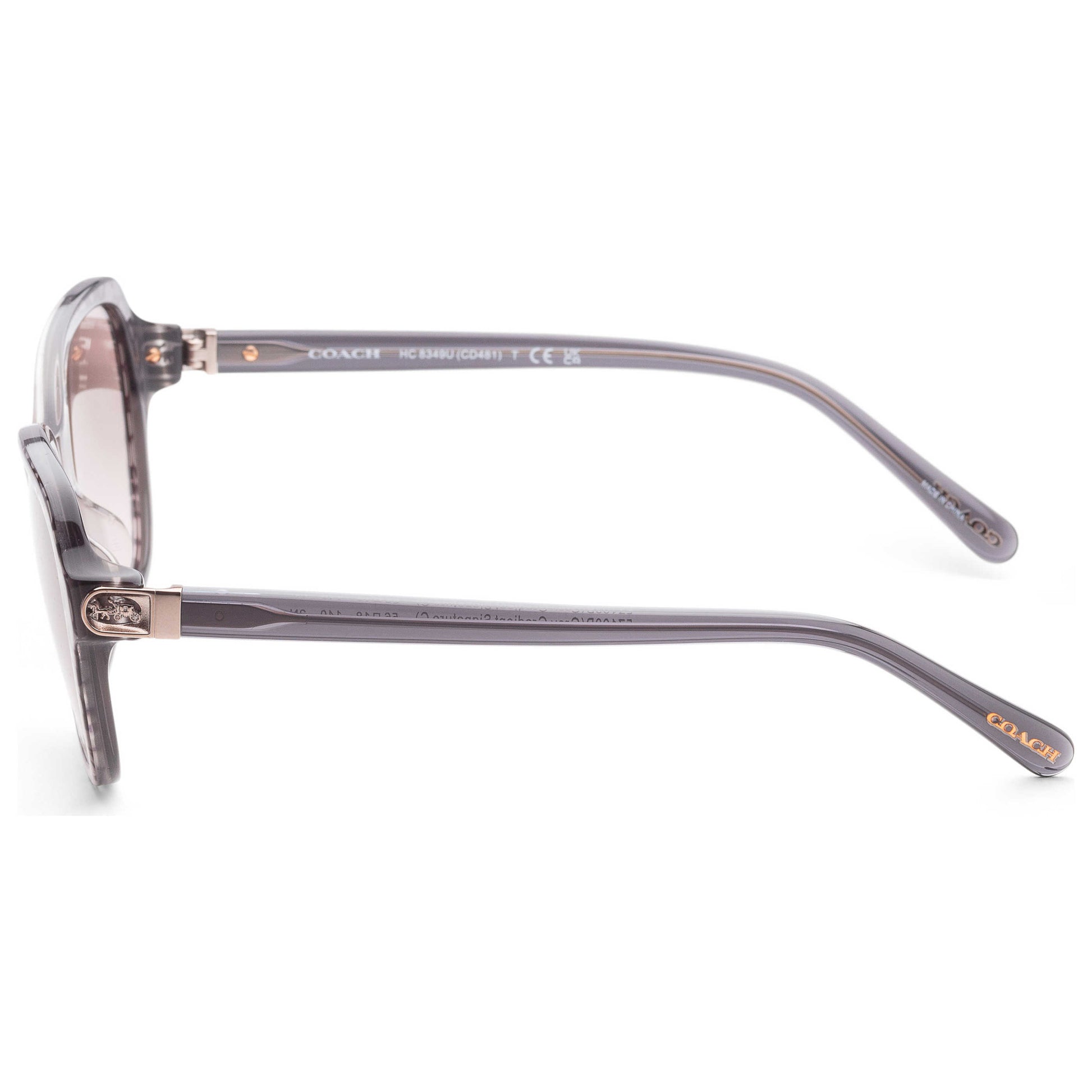 Left view of Coach Fashion Women's Sunglasses HC8349U-57103B-56