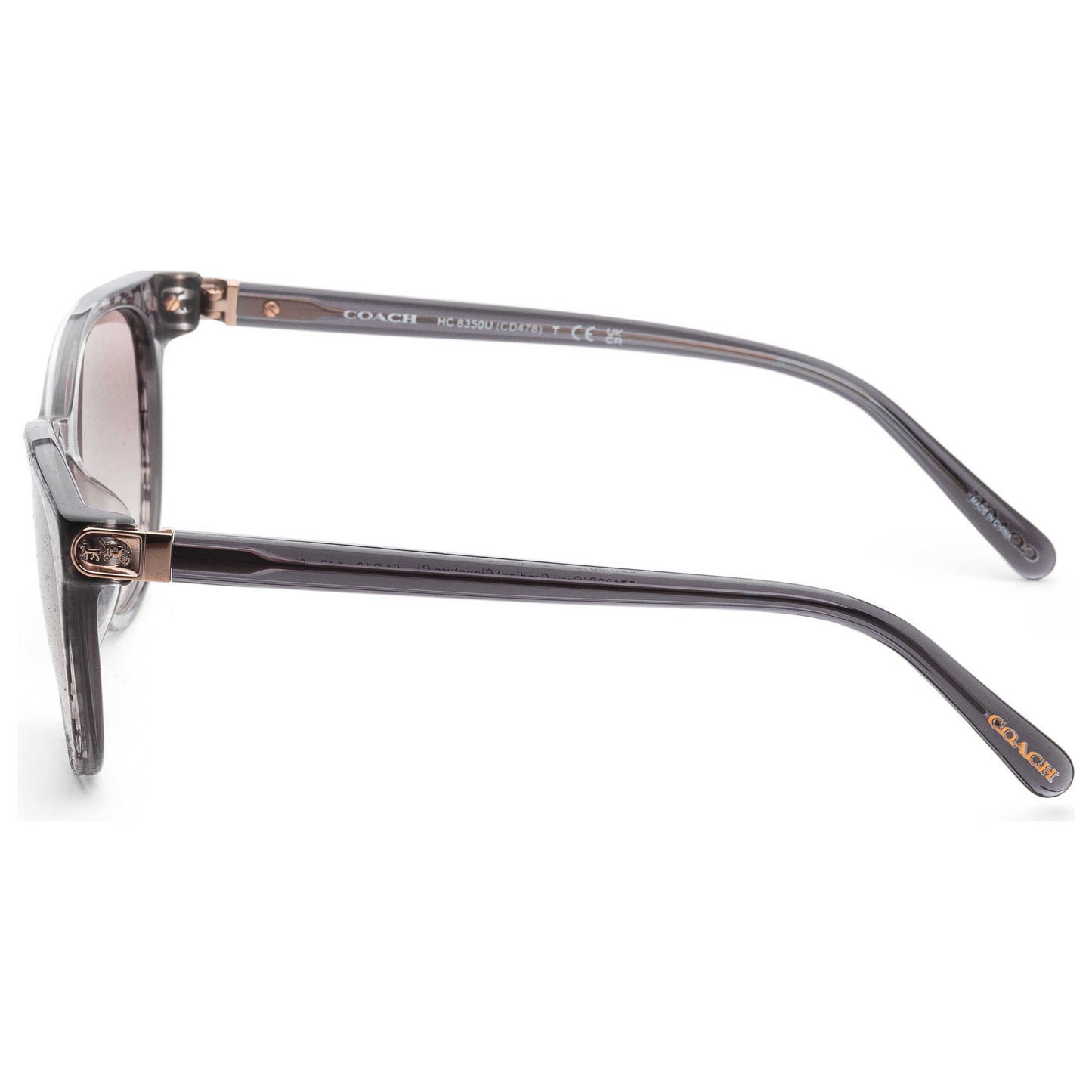 Left view of Coach Fashion Women's Sunglasses HC8350U-57103B-54