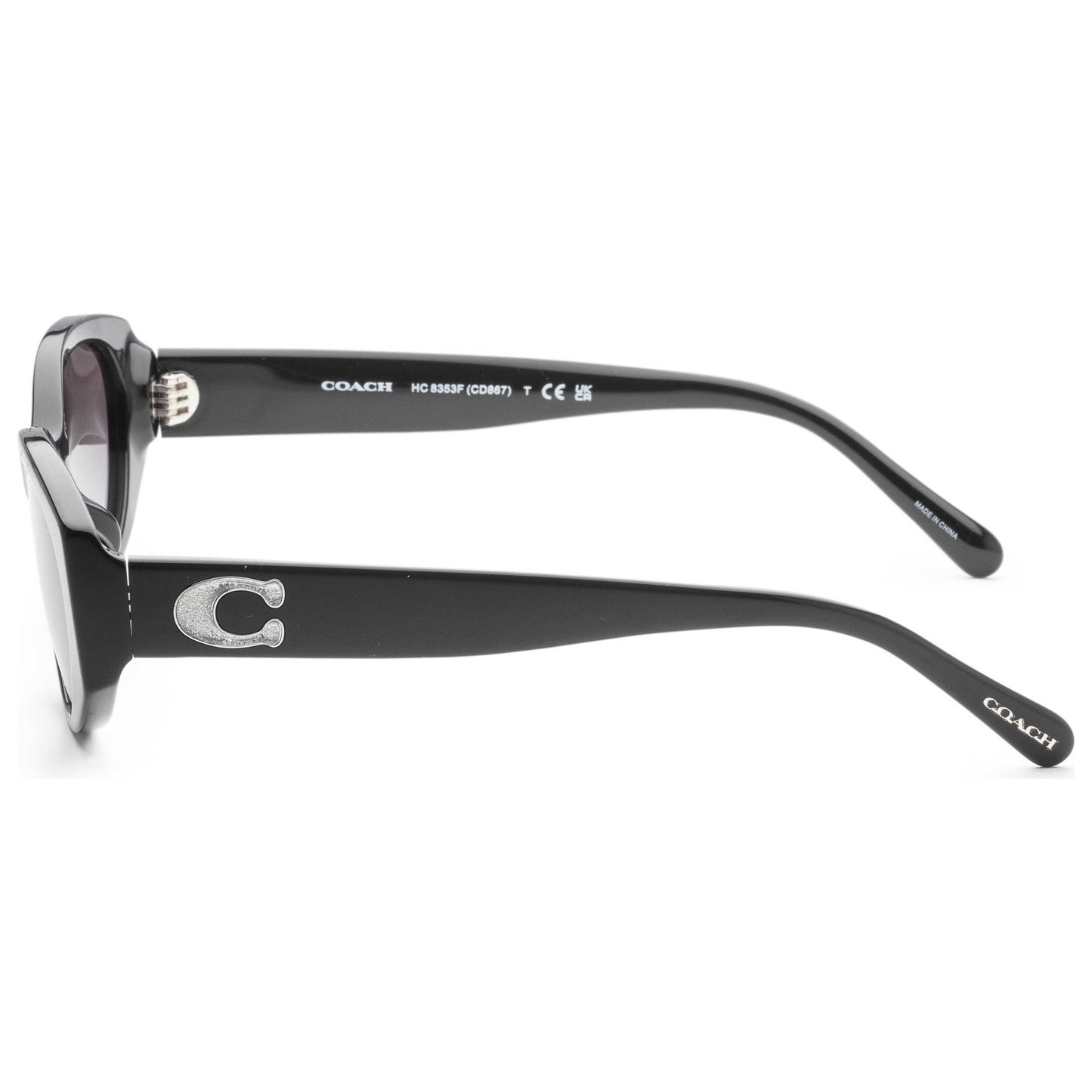 Left view of Coach Fashion Women's Sunglasses HC8353F-50028G