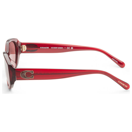 Left view of Coach Fashion Women's Sunglasses HC8353F-571369-57