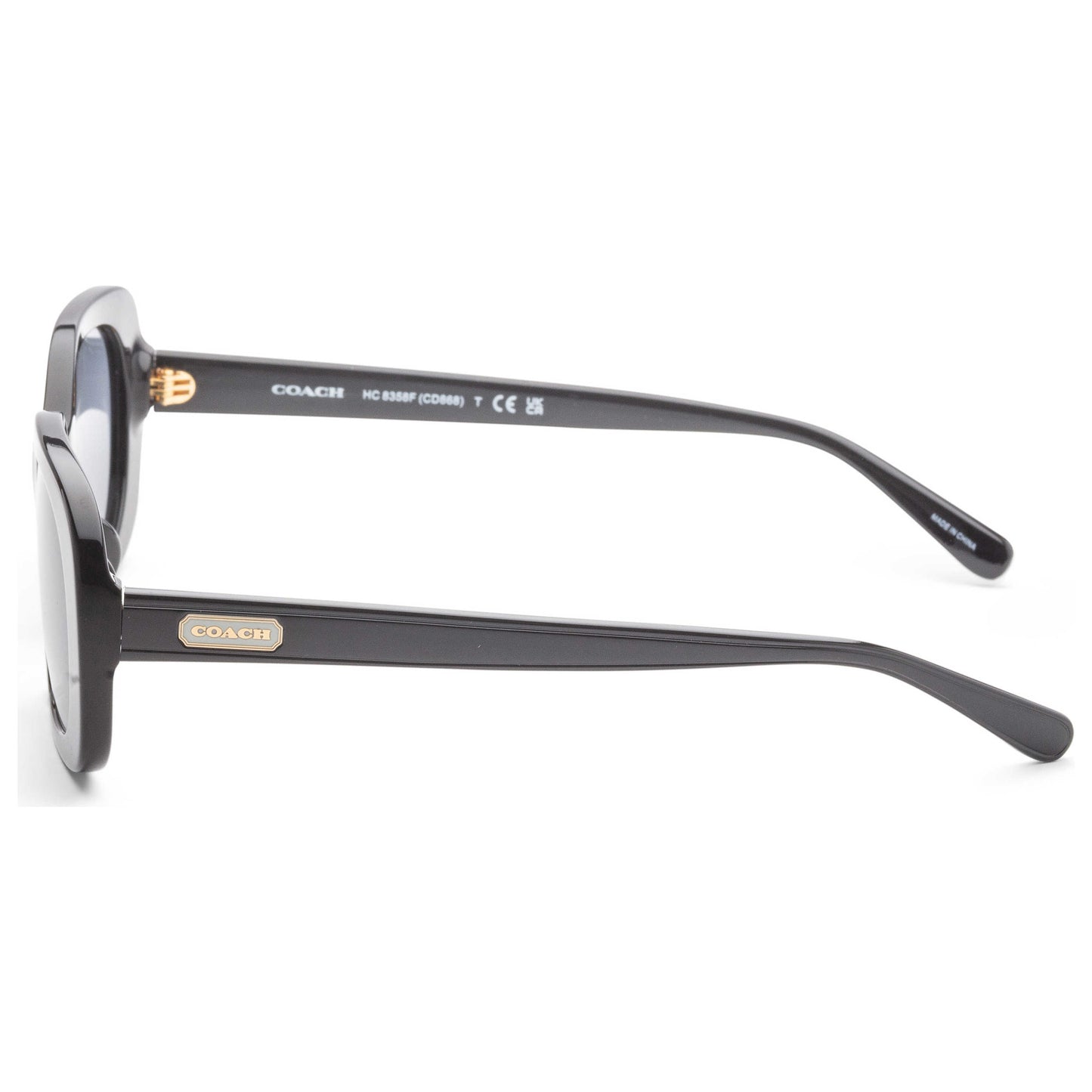 Left view of Coach Fashion Women's Sunglasses HC8358F-500280-56