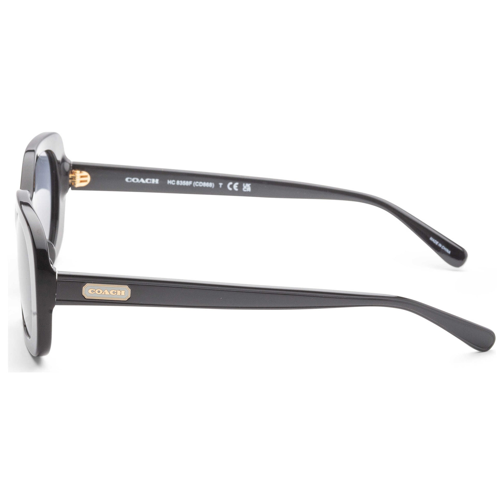 Left view of Coach Fashion Women's Sunglasses HC8358F-500280-56
