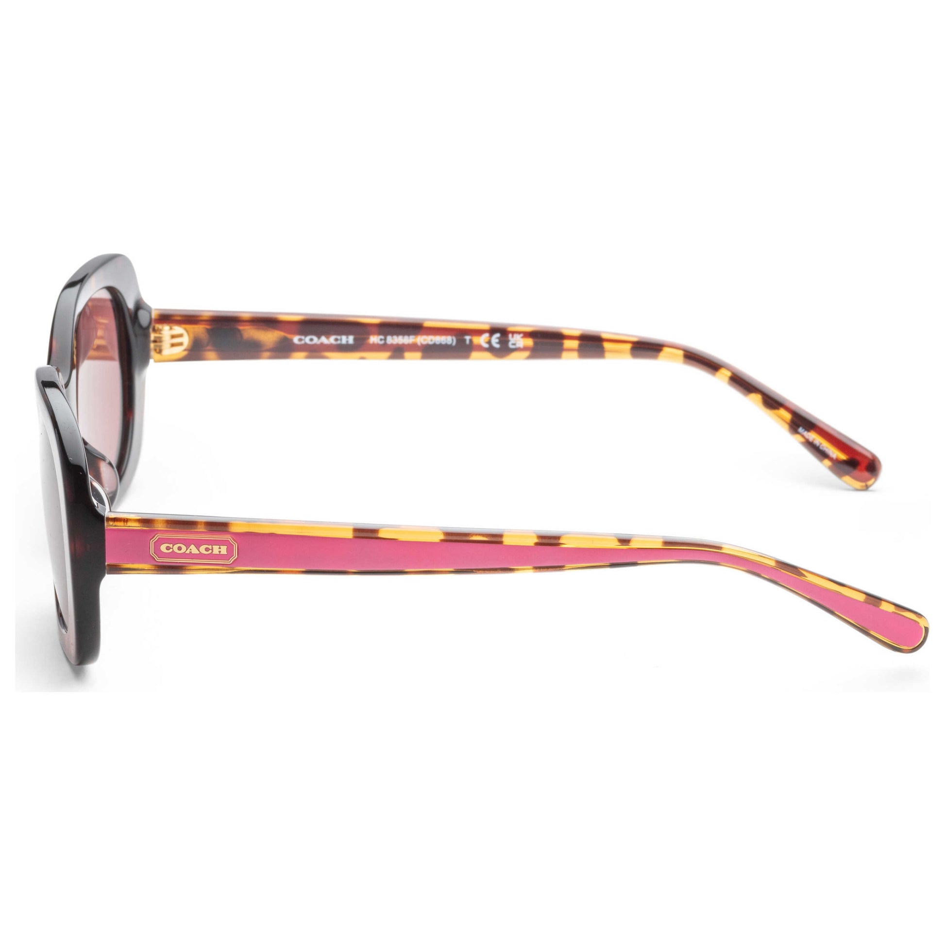 Left view of Coach Fashion Women's Sunglasses HC8358F-512069-56