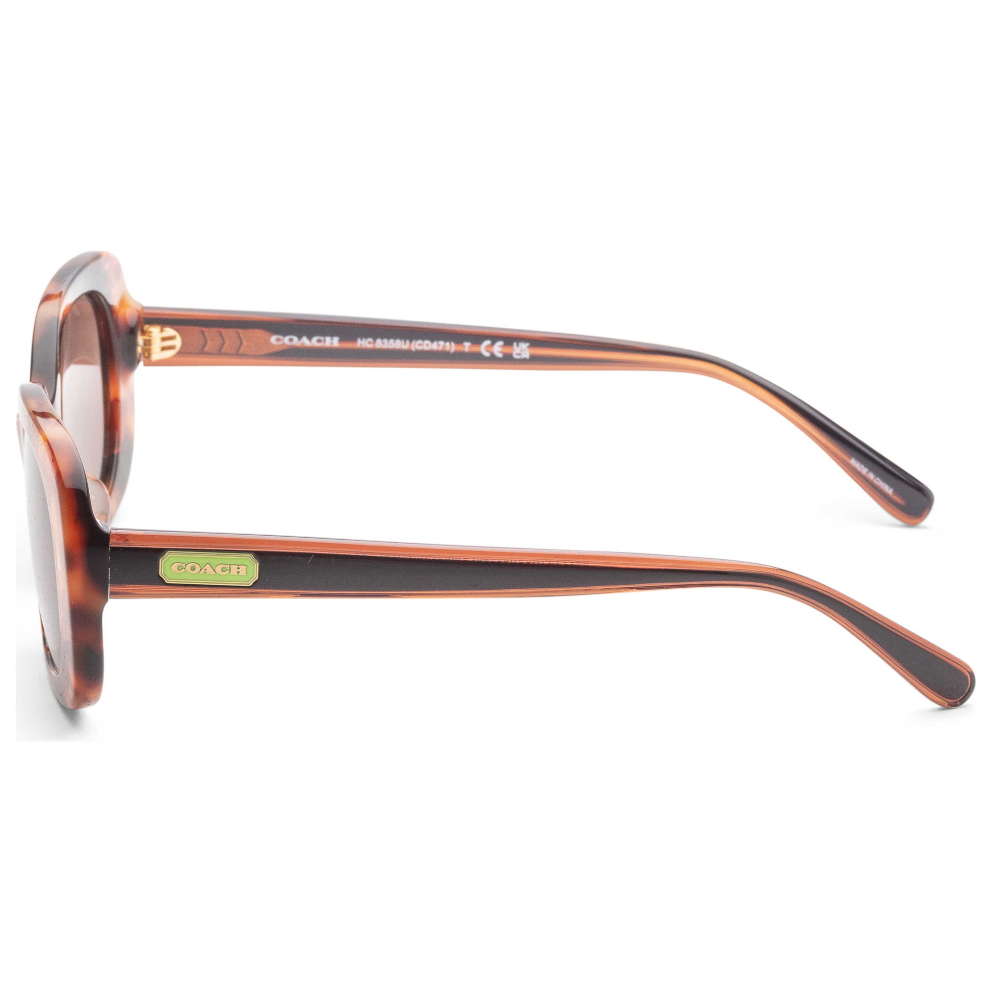 Left view of Coach Fashion Women's Sunglasses HC8358U-571173-54