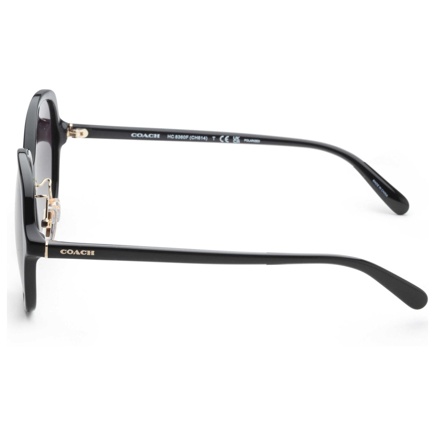 Left view of Coach Fashion Women's Sunglasses HC8360F-5002T3-58