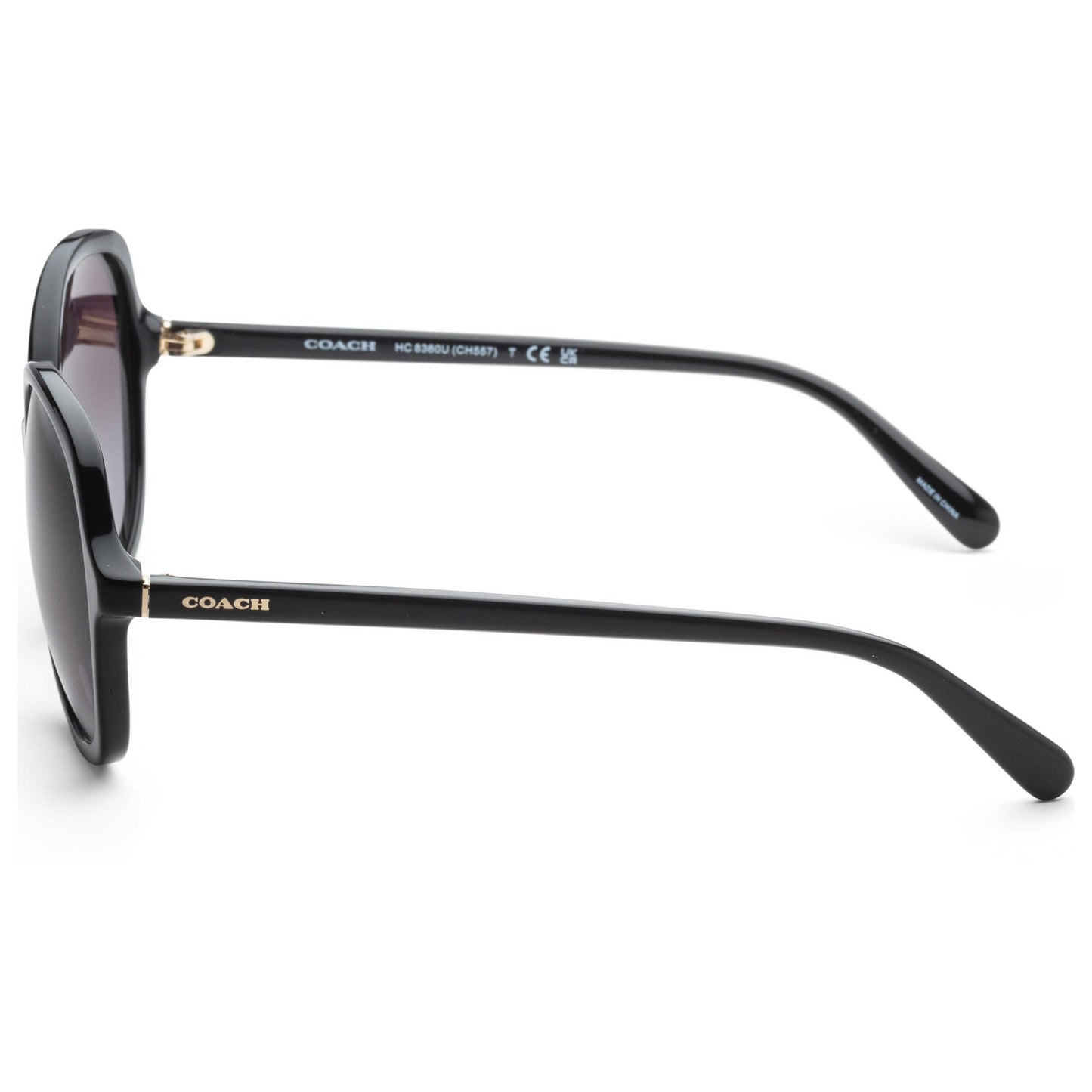 Left view of Coach Fashion Women's Sunglasses HC8360U-50028G-57