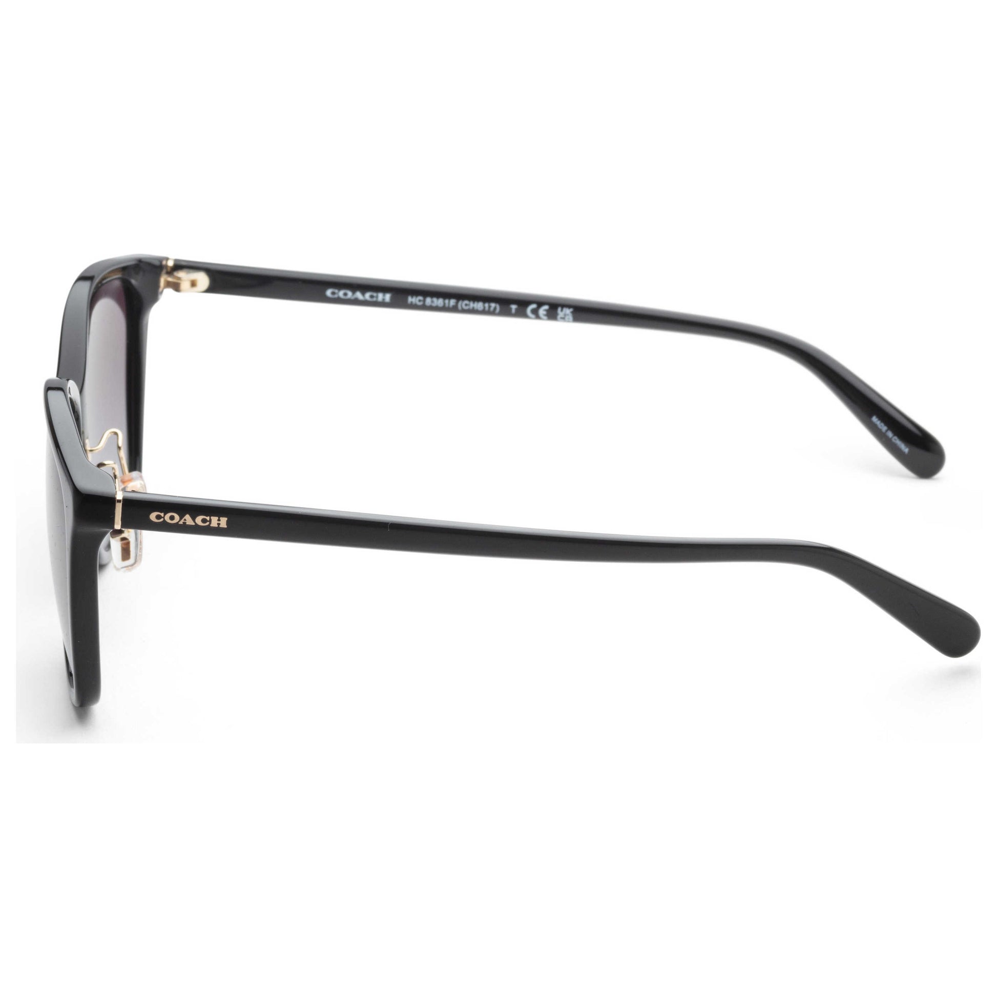 Left view of Coach Fashion Women's Sunglasses HC8361F-50028G-57