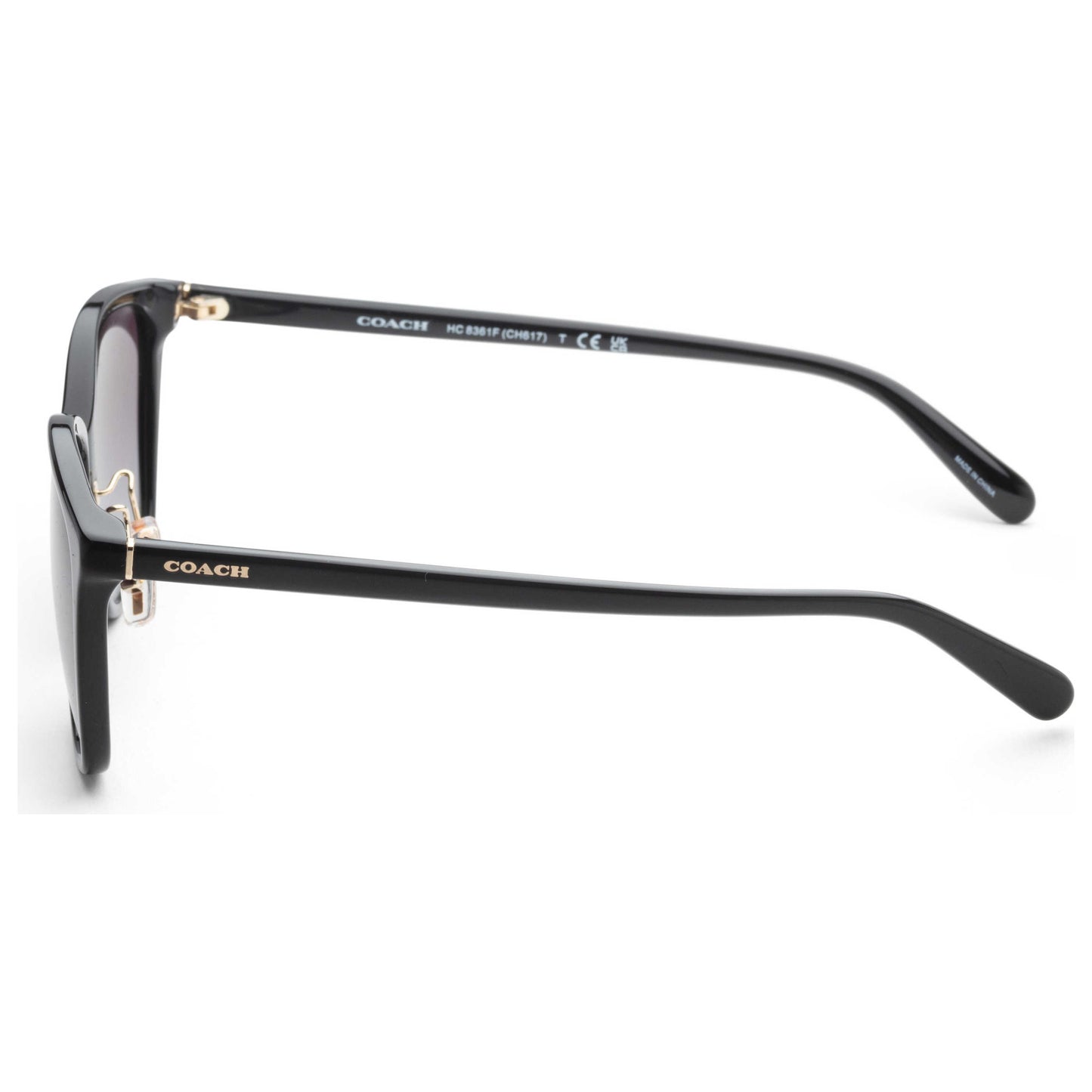 Left view of Coach Fashion Women's Sunglasses HC8361F-50028G-57