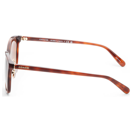Left view of Coach Fashion Women's Sunglasses HC8361F-574174-57