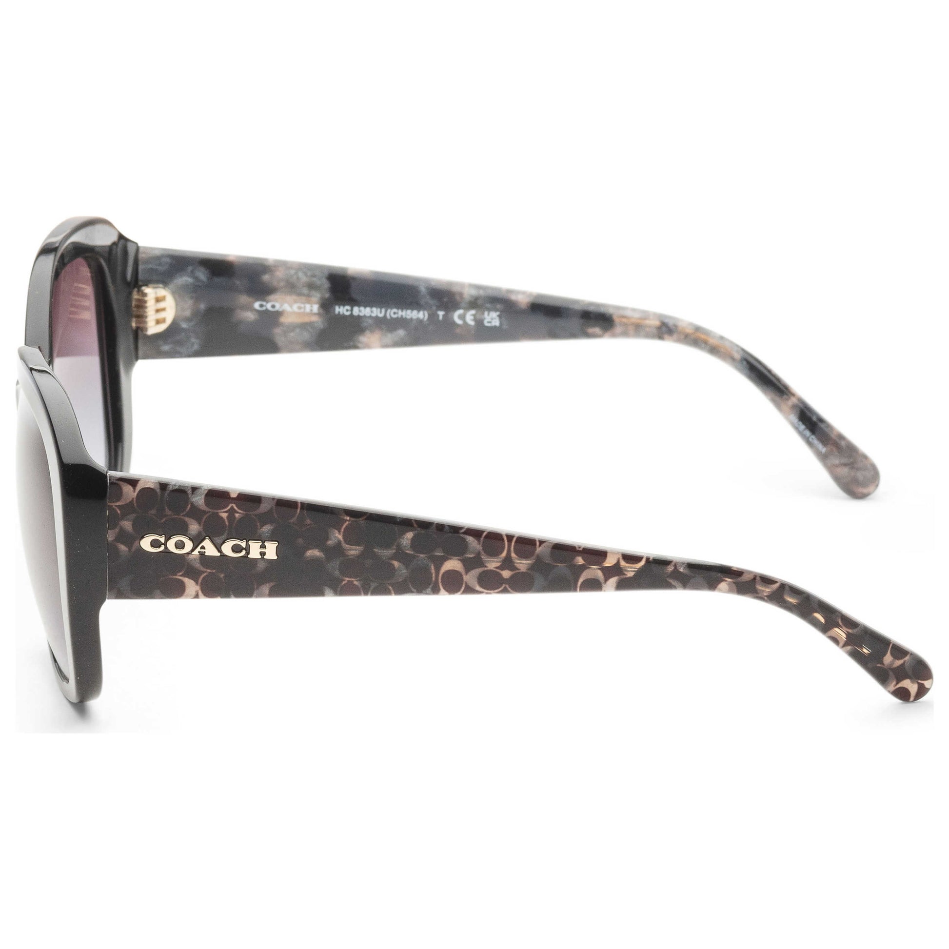 Left view of Coach Fashion Women's Sunglasses HC8363U-50028G-56