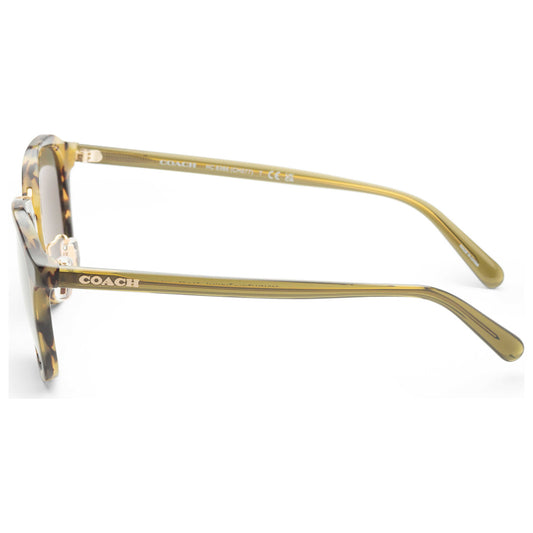 Left view of Coach Fashion Men's Sunglasses HC8366-53243H-54