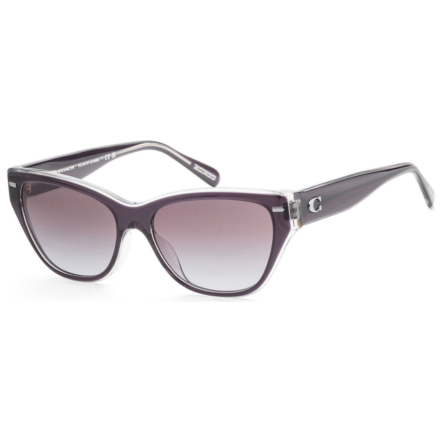 Front view of Coach Fashion Women's Sunglasses HC8370F-57458G-56