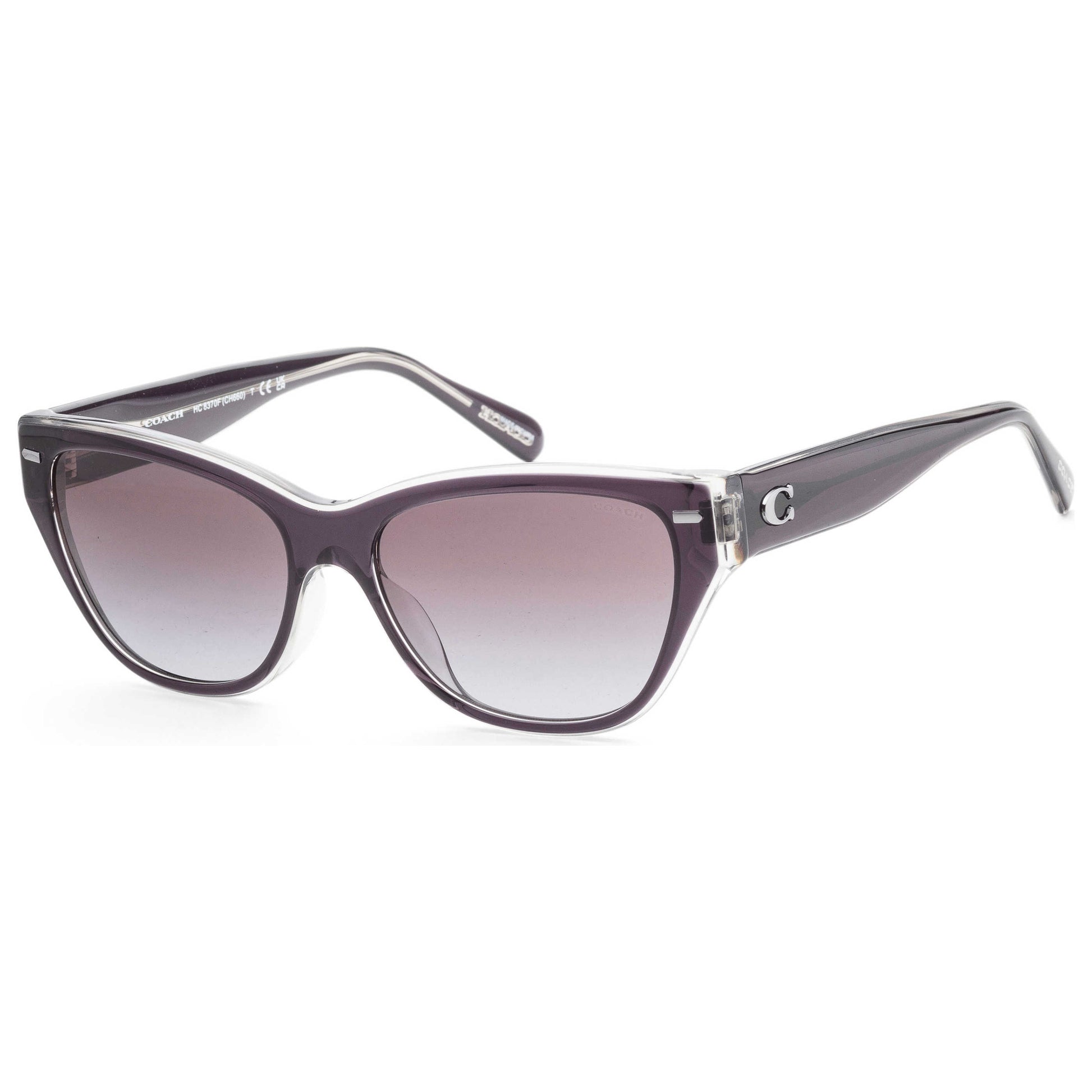 Front view of Coach Fashion Women's Sunglasses HC8370F-57458G-56