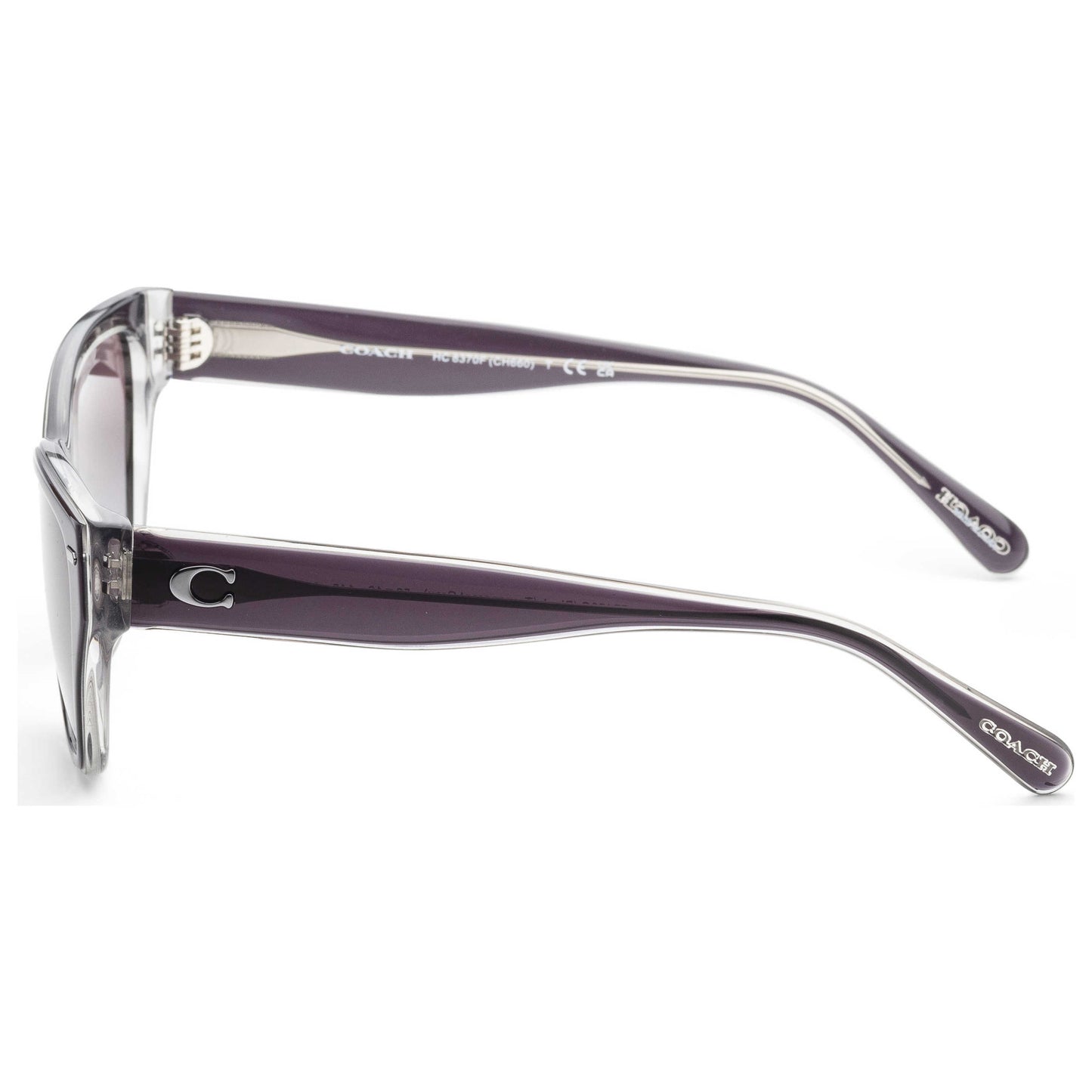 Left view of Coach Fashion Women's Sunglasses HC8370F-57458G-56
