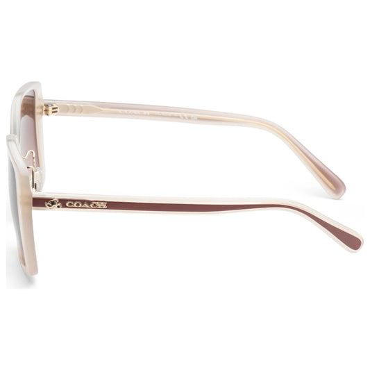 Left view of Coach Fashion Women's Sunglasses HC8375-57475M-56